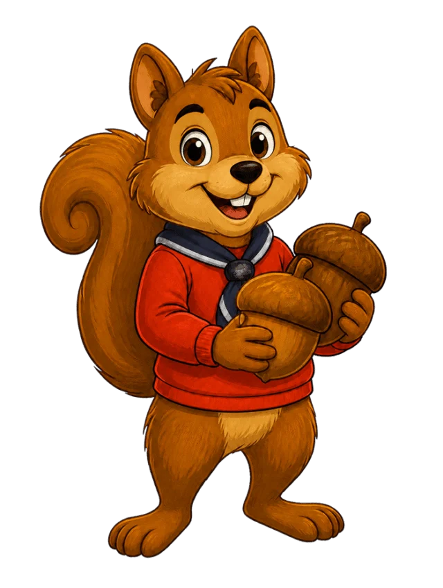 Squirrels mascot character